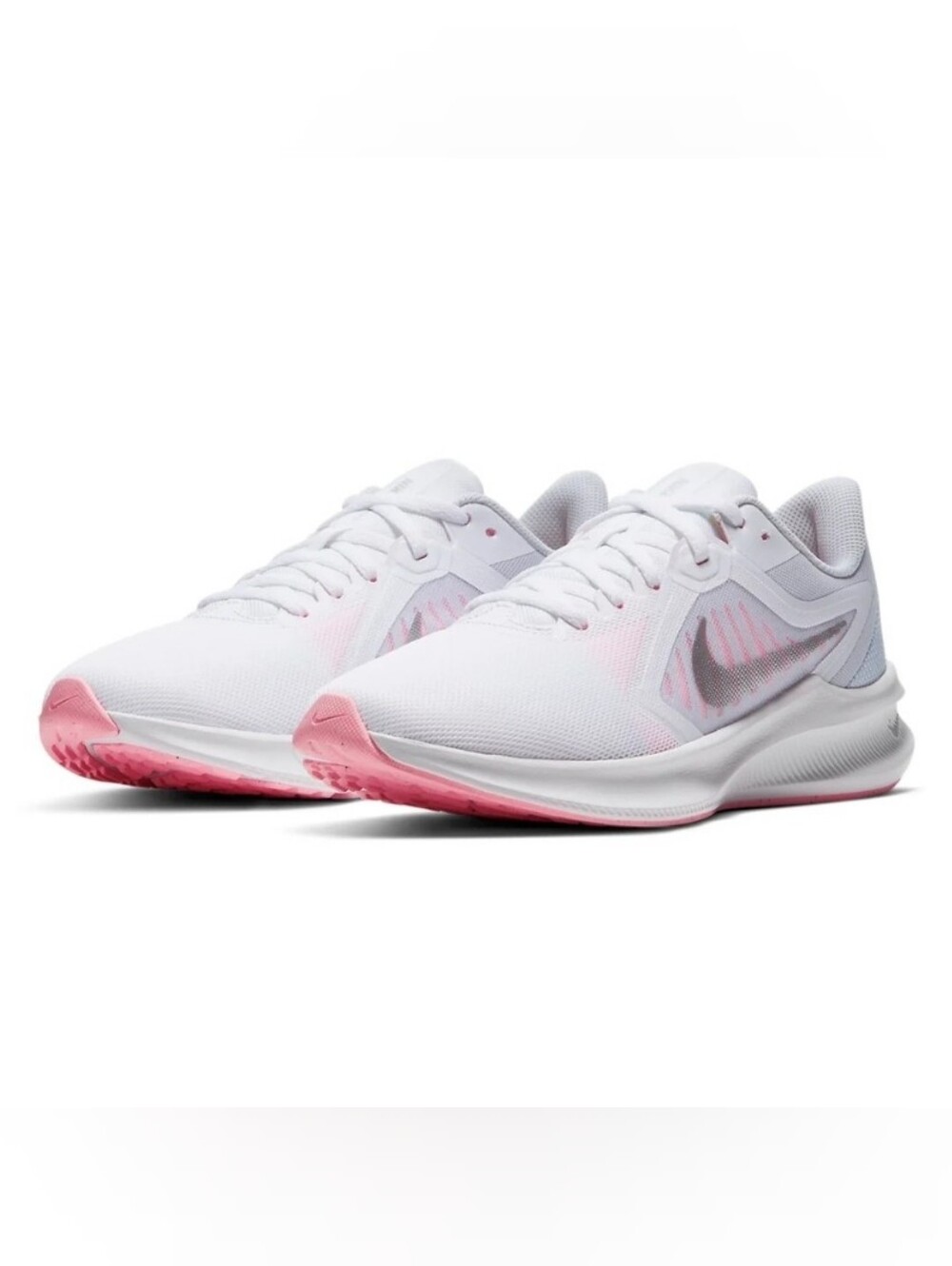 Nike-(WMNS) Nike Downshifter 10 Pink/White